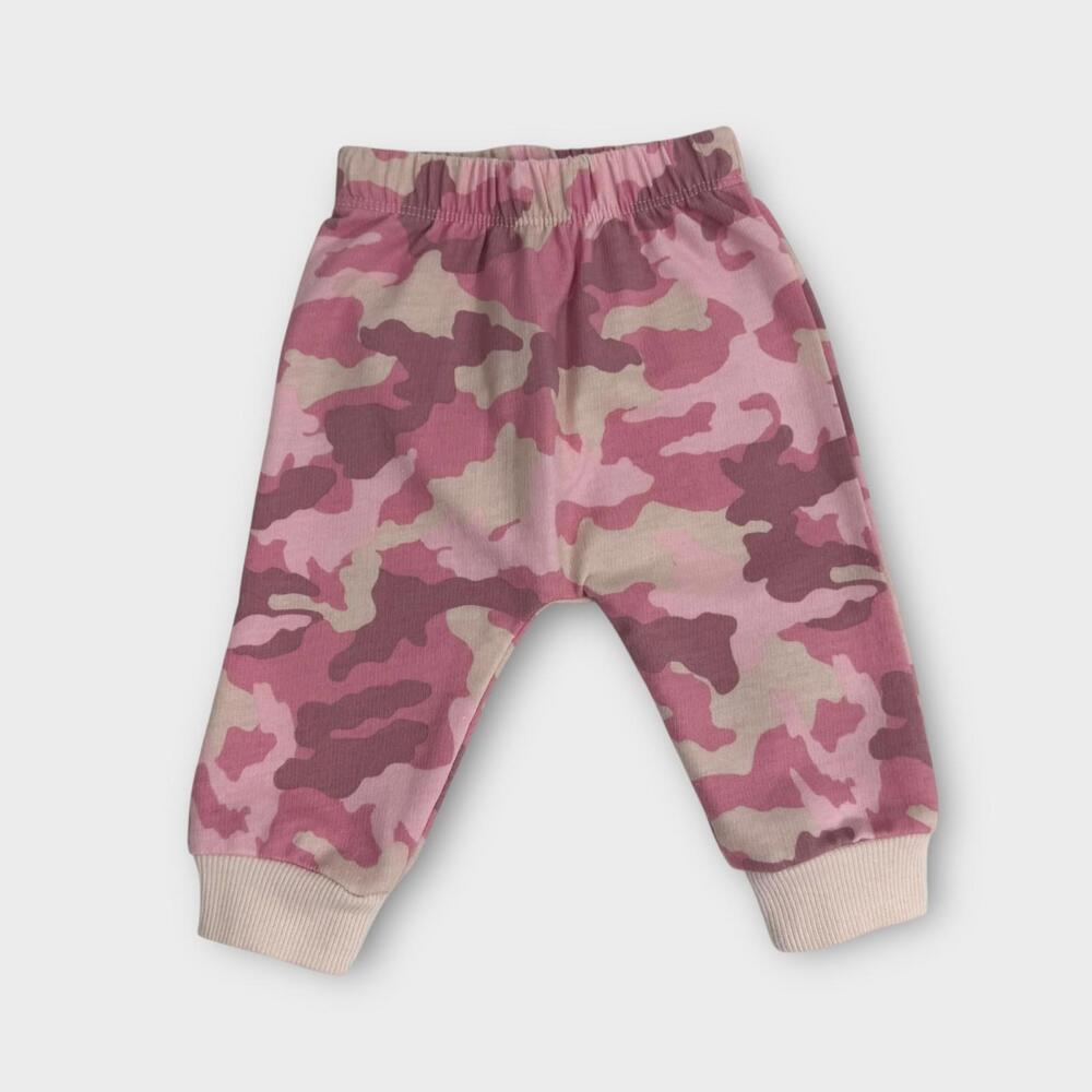 First Impressions Baby Girl Size 3-6 Months Pink Camo Print Casual Sweatpants